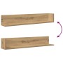 Estantes de pared 2 uds madera roble artisan 100x16,5x16,5 cm de , Estantes y estanterías - Ref: Foro24-860048, Precio: 50,05 €