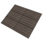 Verandafliesen 6 Stk. WPC dunkelbraun 60x30 cm 1,08 m² von vidaXL, Böden und Teppiche - Ref: Foro24-149027, Preis: 58,41 €, R...