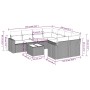Set de sofás de jardín 9 pzas y cojines ratán sintético marrón von , Modulare Sofas für den Außenbereich - Ref: Foro24-325110...