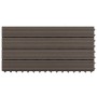 Verandafliesen 6 Stk. WPC dunkelbraun 60x30 cm 1,08 m² von vidaXL, Böden und Teppiche - Ref: Foro24-149027, Preis: 58,41 €, R...