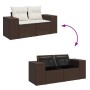 Set de sofás de jardín 9 pzas y cojines ratán sintético marrón von , Gartensets - Ref: Foro24-3325749, Preis: 570,13 €, Rabat...