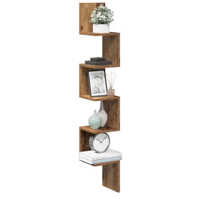 Estante de esquina de pared ingeniería envejecida 20x20x127,5cm von , Regale und Regale - Ref: Foro24-856614, Preis: 37,23 €,...