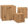 Mesas auxiliares 3 uds madera de ingeniería roble artisan by , Side tables - Ref: Foro24-856677, Price: 85,81 €, Discount: %