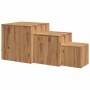 Mesas auxiliares 3 uds madera de ingeniería roble artisan by , Side tables - Ref: Foro24-856677, Price: 85,81 €, Discount: %