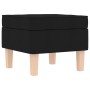 Sillón mecedora con taburete tela negro by , Armchairs - Ref: Foro24-3307999, Price: 238,66 €, Discount: %