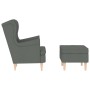 Sillón con taburete reposapiés tela gris oscuro von , Sessel - Ref: Foro24-3307990, Preis: 247,06 €, Rabatt: %