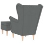 Sillón con taburete reposapiés tela gris oscuro von , Sessel - Ref: Foro24-3307990, Preis: 247,06 €, Rabatt: %