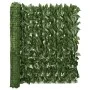 Balcony awning with dark green leaves 400x100 cm by vidaXL, Umbrellas - Ref: Foro24-315488, Price: 46,72 €, Discount: %