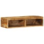 Mueble de TV de pared madera maciza de mango rugosa 80x30x19 cm by , CD and DVD storage - Ref: Foro24-4017476, Price: 82,04 €...