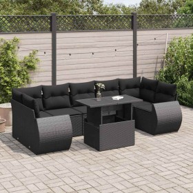 Set de sofás de jardín y cojines 8 piezas ratán sintético negro von , Gartensets - Ref: Foro24-3326596, Preis: 579,99 €, Raba...