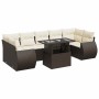 Set sofás de jardín 8 piezas y cojines ratán sintético marrón von , Gartensets - Ref: Foro24-3326604, Preis: 600,15 €, Rabatt: %