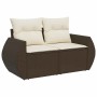 Set sofás de jardín 8 piezas y cojines ratán sintético marrón von , Gartensets - Ref: Foro24-3326684, Preis: 554,95 €, Rabatt: %