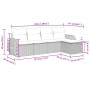 Set comedor de jardín 5 piezas y cojines ratán sintético marrón by , Garden sets - Ref: Foro24-3325569, Price: 341,41 €, Disc...