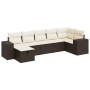 Juego de sofás de jardín 7 piezas con cojines ratán PE marrón von , Gartensets - Ref: Foro24-3325709, Preis: 462,70 €, Rabatt: %