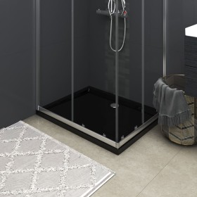 Rectangular black ABS shower tray 80x100 cm by vidaXL, Shower trays - Ref: Foro24-148912, Price: 108,55 €, Discount: %