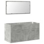 Juego muebles de baño 4 pzas madera contrachapada gris hormigón von , Badezimmermöbel - Ref: Foro24-3324875, Preis: 181,09 €,...