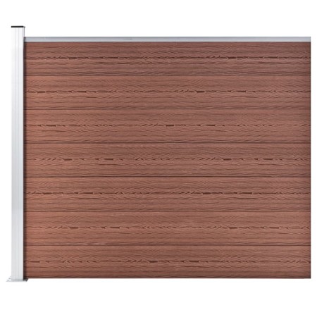 Panel de valla WPC marrón 175x146 cm de vidaXL, Paneles de vallas - Ref: Foro24-148981, Precio: 208,39 €, Descuento: %