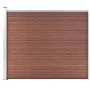 Panel de valla WPC marrón 175x146 cm de vidaXL, Paneles de vallas - Ref: Foro24-148981, Precio: 260,73 €, Descuento: %