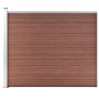 Panel de valla WPC marrón 175x146 cm de vidaXL, Paneles de vallas - Ref: Foro24-148981, Precio: 208,39 €, Descuento: %