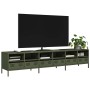 Mueble TV acero laminado en frío verde oliva 202x39x43,5 cm von , TV-Möbel - Ref: Foro24-3307159, Preis: 219,58 €, Rabatt: %