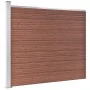 Panel de valla WPC marrón 175x146 cm de vidaXL, Paneles de vallas - Ref: Foro24-148981, Precio: 260,73 €, Descuento: %