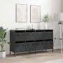 Aparador de acero laminado en frío negro 135x39x73,5 cm by , Sideboards - Ref: Foro24-3307167, Price: 213,01 €, Discount: %