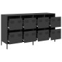 Aparador de acero laminado en frío negro 135x39x73,5 cm by , Sideboards - Ref: Foro24-3307167, Price: 213,01 €, Discount: %