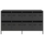 Aparador de acero laminado en frío negro 135x39x73,5 cm by , Sideboards - Ref: Foro24-3307167, Price: 213,01 €, Discount: %