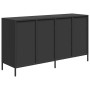 Aparador de acero laminado en frío negro 135x39x73,5 cm de , Aparadores - Ref: Foro24-3307167, Precio: 212,89 €
