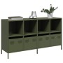 Aparador de acero laminado en frío verde oliva 135x39x73,5 cm von , Sideboards - Ref: Foro24-3307165, Preis: 192,66 €, Rabatt: %