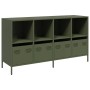 Aparador de acero laminado en frío verde oliva 135x39x73,5 cm von , Sideboards - Ref: Foro24-3307165, Preis: 192,66 €, Rabatt: %