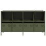 Aparador de acero laminado en frío verde oliva 135x39x73,5 cm von , Sideboards - Ref: Foro24-3307165, Preis: 192,66 €, Rabatt: %