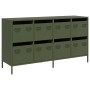 Aparador de acero laminado en frío verde oliva 135x39x73,5 cm by , Sideboards - Ref: Foro24-3307171, Price: 224,27 €, Discoun...