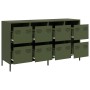Aparador de acero laminado en frío verde oliva 135x39x73,5 cm by , Sideboards - Ref: Foro24-3307171, Price: 224,27 €, Discoun...