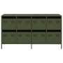Aparador de acero laminado en frío verde oliva 135x39x73,5 cm by , Sideboards - Ref: Foro24-3307171, Price: 224,27 €, Discoun...
