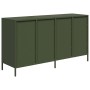 Aparador de acero laminado en frío verde oliva 135x39x73,5 cm by , Sideboards - Ref: Foro24-3307171, Price: 224,27 €, Discoun...