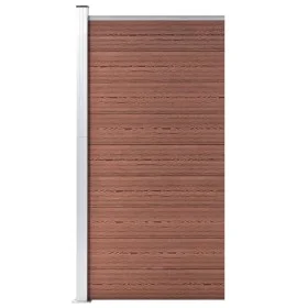 Braunes WPC-Zaunelement 95x186 cm von vidaXL, Zaunpaneele - Ref: Foro24-148977, Preis: 156,08 €, Rabatt: %