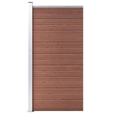 Braunes WPC-Zaunelement 95x186 cm von vidaXL, Zaunpaneele - Ref: Foro24-148977, Preis: 146,83 €, Rabatt: %