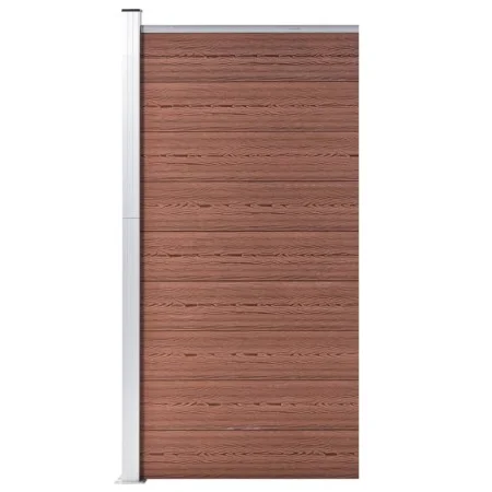 Braunes WPC-Zaunelement 95x186 cm von vidaXL, Zaunpaneele - Ref: Foro24-148977, Preis: 156,08 €, Rabatt: %