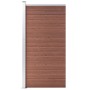 Braunes WPC-Zaunelement 95x186 cm von vidaXL, Zaunpaneele - Ref: Foro24-148977, Preis: 146,83 €, Rabatt: %