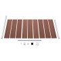 Braunes WPC-Zaunelement 95x186 cm von vidaXL, Zaunpaneele - Ref: Foro24-148977, Preis: 146,83 €, Rabatt: %
