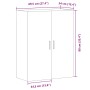 Armario de pared madera de ingeniería envejecida 69,5x34x90 cm von , Sideboards - Ref: Foro24-857292, Preis: 86,08 €, Rabatt: %