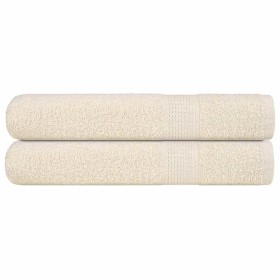 Toallas de sauna 2 uds 100% algodón crema 80x200 cm 360 gsm by , Towels - Ref: Foro24-137007, Price: 35,96 €, Discount: %
