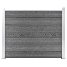 Gray WPC fence panel 180x146 cm by vidaXL, fence panels - Ref: Foro24-148982, Price: 243,39 €, Discount: %