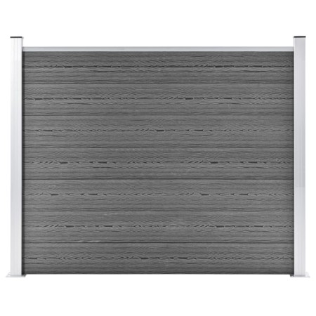 Gray WPC fence panel 180x146 cm by vidaXL, fence panels - Ref: Foro24-148982, Price: 244,13 €, Discount: %