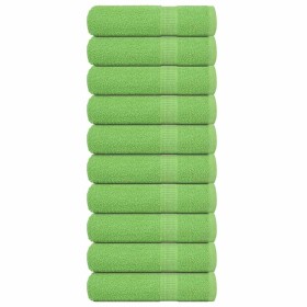 Toallas de Mano 10 uds Verde Manzana 50x100 cm 360 gsm by , Towels - Ref: Foro24-137024, Price: 52,71 €, Discount: %