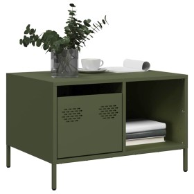 Mesa de centro acero laminado frío verde oliva 68,5x50x43,5cm von , Couchtisch - Ref: Foro24-851284, Preis: 98,19 €, Rabatt: %