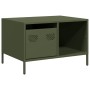 Mesa de centro acero laminado frío verde oliva 68,5x50x43,5cm by , Coffee table - Ref: Foro24-851284, Price: 98,19 €, Discoun...