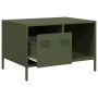 Mesa de centro acero laminado frío verde oliva 68,5x50x43,5cm by , Coffee table - Ref: Foro24-851284, Price: 98,19 €, Discoun...