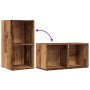 Caja de almacenaje madera de ingeniería envejecida 69,5x34x36cm von , CD- und DVD-Speicher - Ref: Foro24-855786, Preis: 59,14...